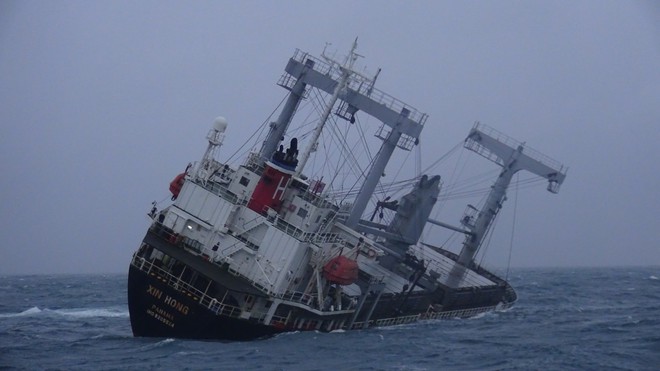 Đã tìm được 13 thuyền viên tàu XIN HONG bị chìm