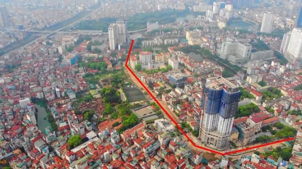 Dự án đường Huỳnh Thúc Kháng kéo dài với chiều dài toàn tuyến đường chỉ 1,3km được nới tiến độ đến năm 2022