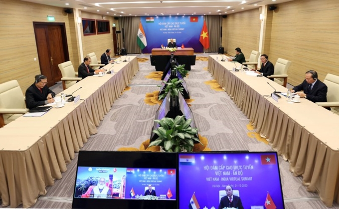 Hội đàm cấp cao trực tuyến diễn ra tại Việt Nam – Ấn Độ vào ngày 21/12/2020